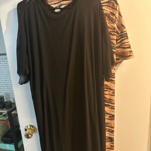 Karma Oversized Mesh Dress + Slip in Black